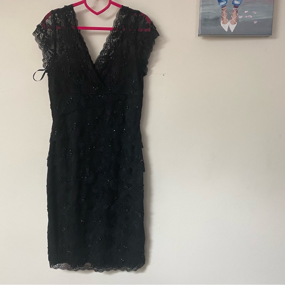 Marina lace beaded sequins dress